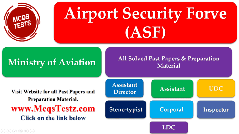 Airport Security Force ASF Past Papers​