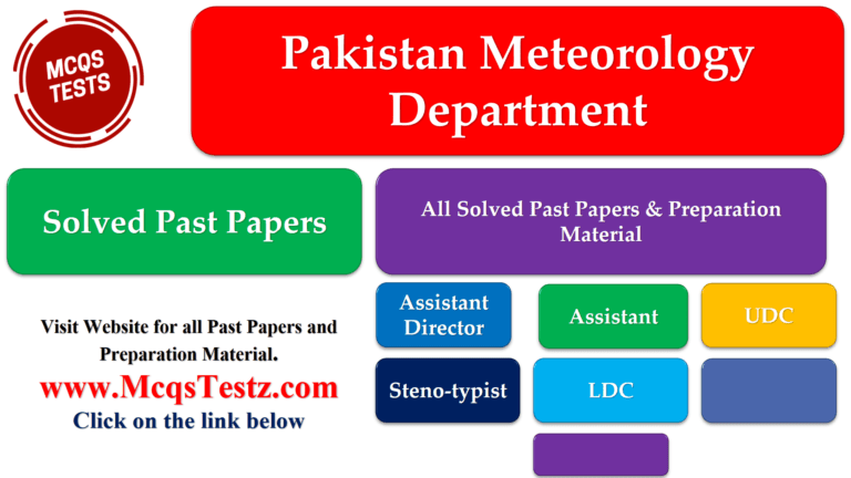 Pakistan Meteorology Department Solved Past Papers