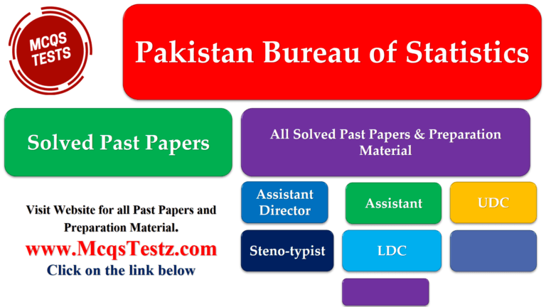 Pakistan Bureau of Statistics Solved Past Papers