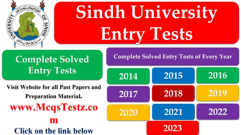 Sindh University Entry Tests papers