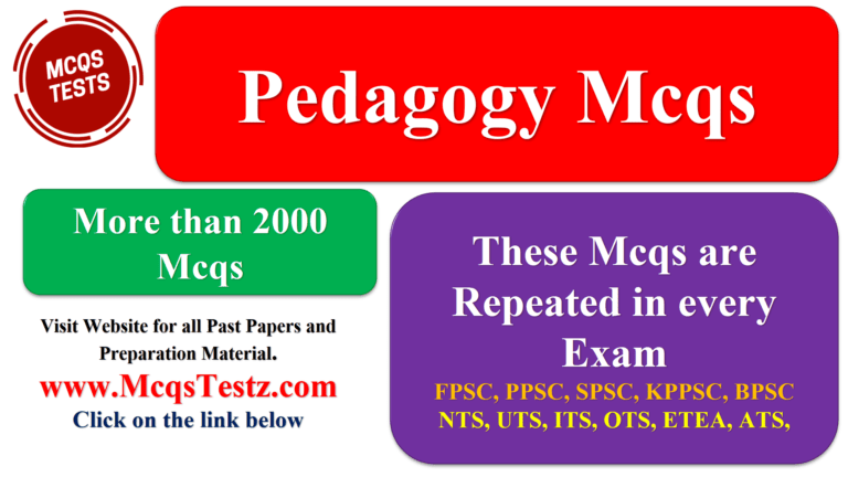 Pedagogy Mcqs