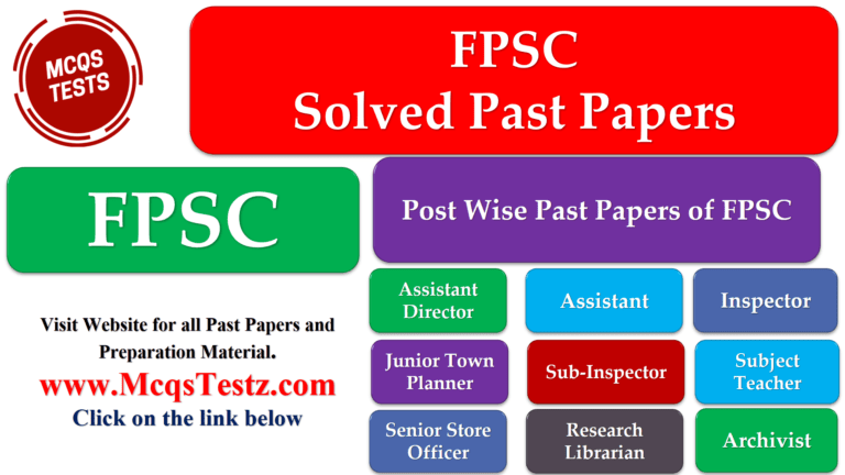 FPSC All Solved Past Papers ​