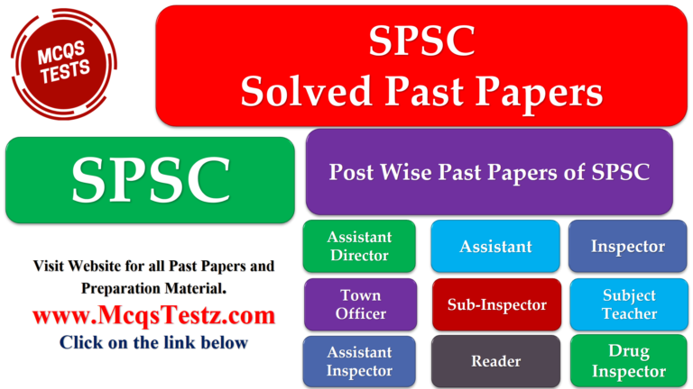 SPSC Solved Past Papers