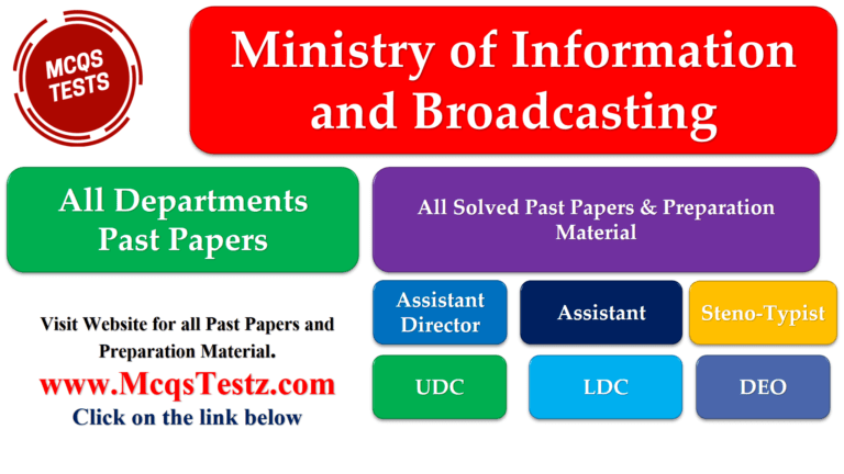 Ministry Information & Broadcasting Past Papers