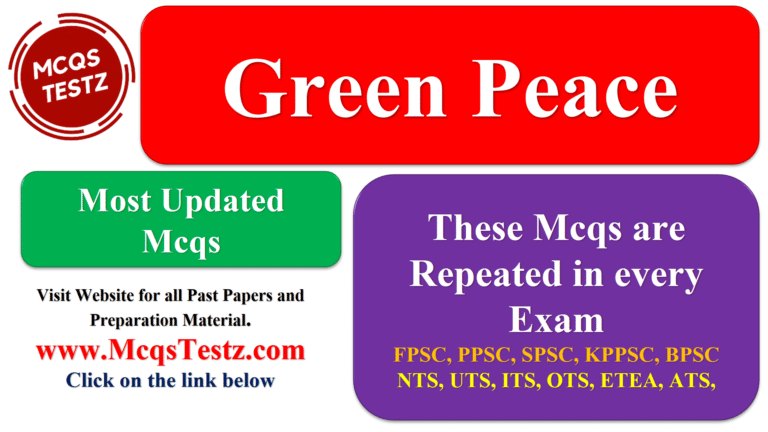 Green Peace MCQs